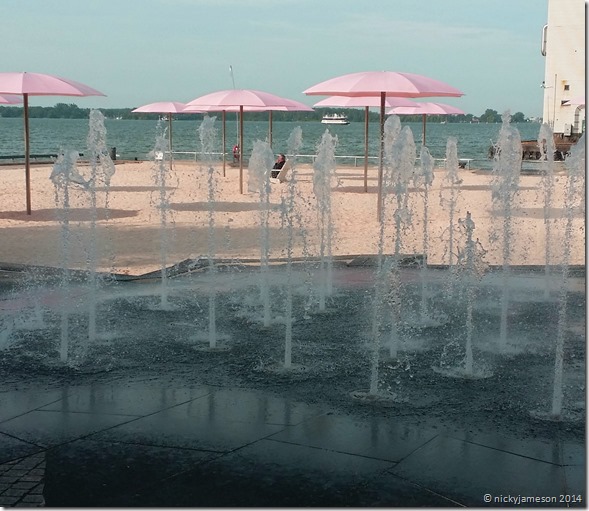 Fountains at Sugar Beach by Nicky Jameson